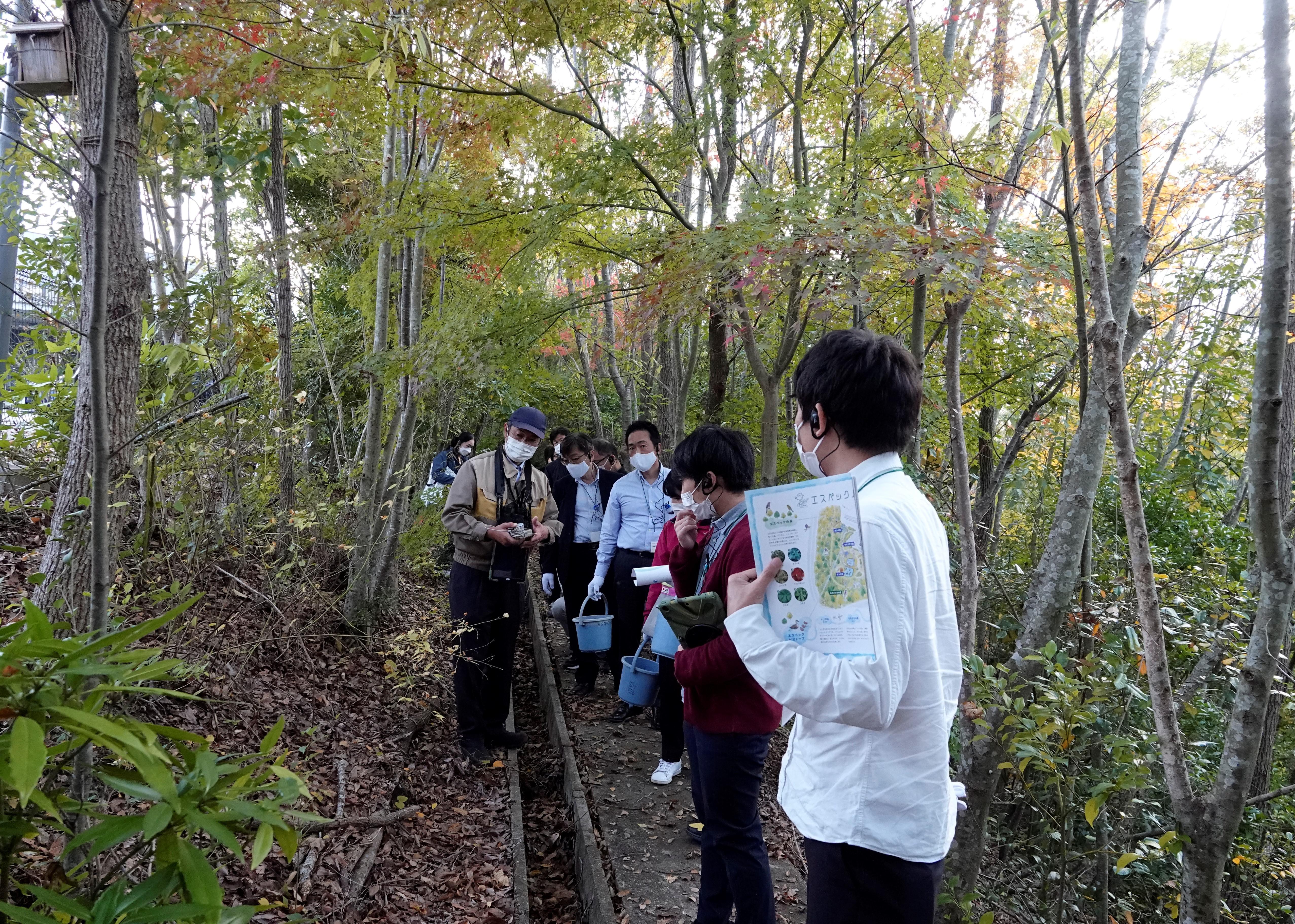 「エスペックの森」を見学