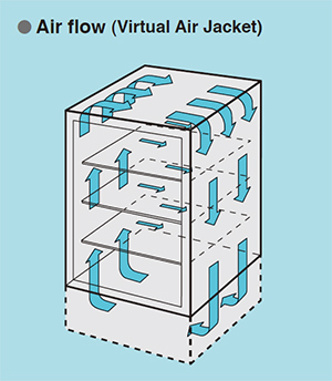 Figure: Air flow (Virtual Air Jacket)