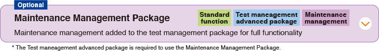 Optional Maintenance Management Package