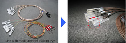 Photo: Probe grip jig (independent probe and measurement system linked type)