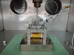 Nail Penetration Test System for Cells (cylindrical 18650 cells) 