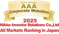 Nikko Investor Relations Co., Ltd. All Japanese Listed Companies’ Website Ranking