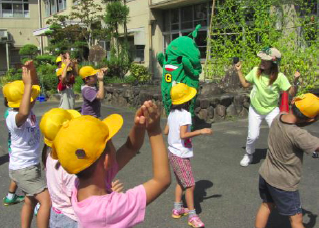 福知山市立川合小学校 での「みどりのカーテン効果測定講座」