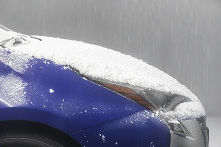 雪の再現(着雪試験、降雪試験)