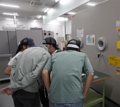 マイナス40℃、約0.1 kPaの環境下で、データが正常に取得できているか確認の画像